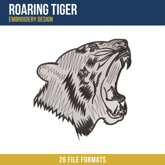 Tiger Embroidery Design