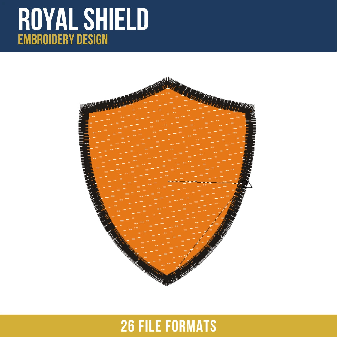 Royal Shield Embroidery Design