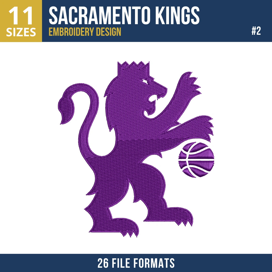 Sacramento Kings Embroidery Bundle | 7 Designs