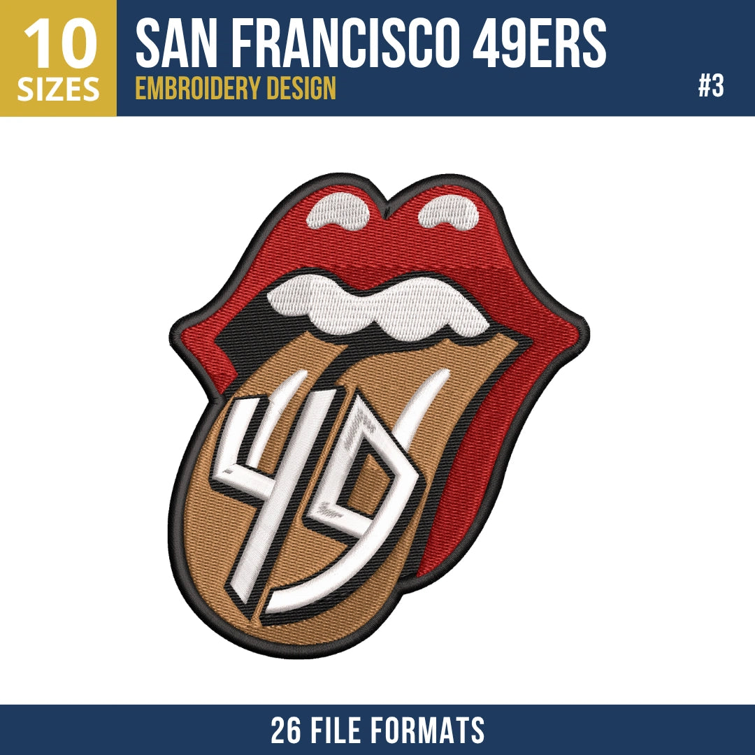 San Francisco 49ers Embroidery Design Bundle