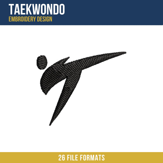 Taekwondo Embroidery Design