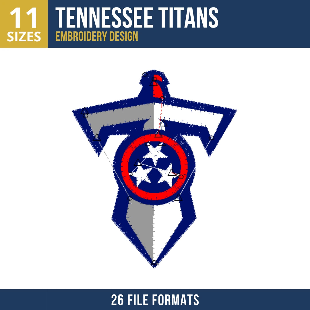 Tennessee Titans Primary Logo Embroidery Design