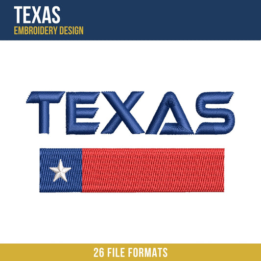 Texas Embroidery Design