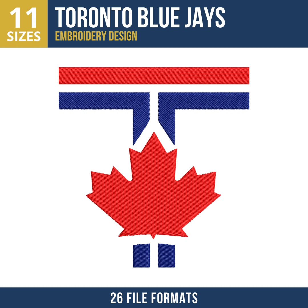 Toronto Blue Jays T Monogram Embroidery Design