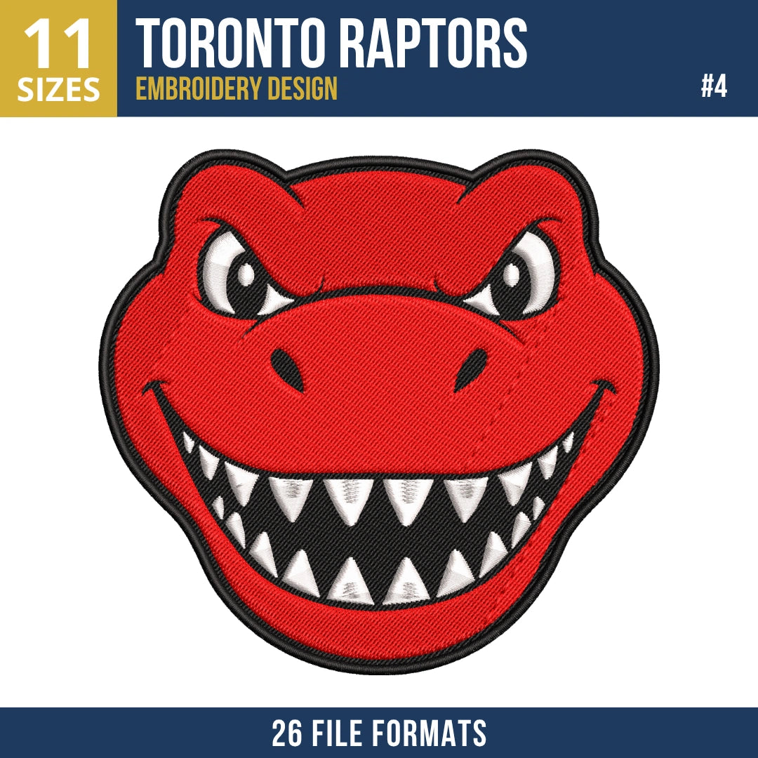 Toronto Raptors Embroidery Bundle | 8 Designs