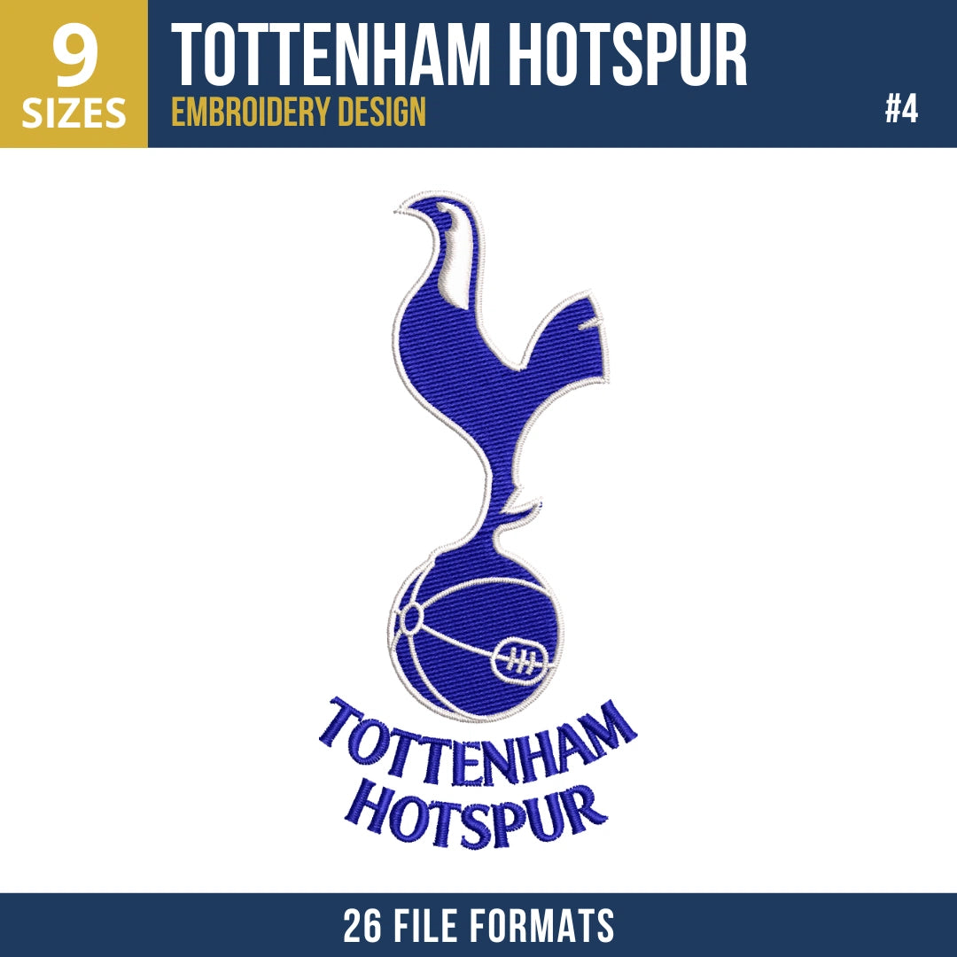 Tottenham Hotspur Embroidery Design Bundle