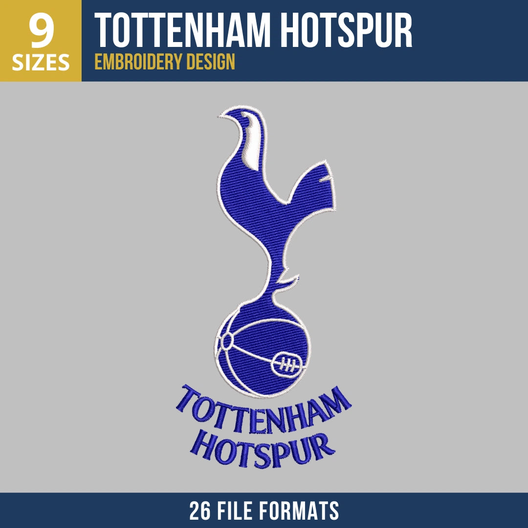 Tottenham Hotspur Crest Embroidery Design