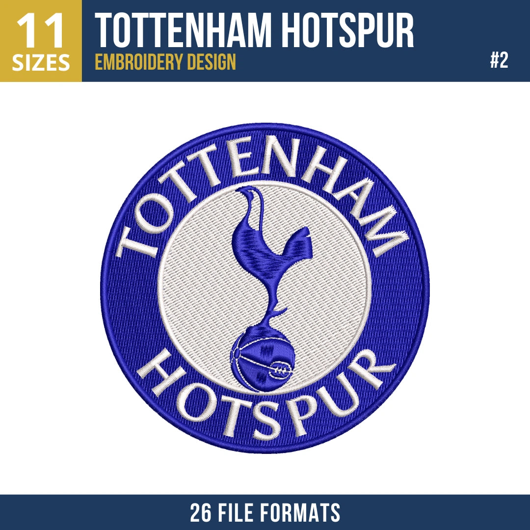 Tottenham Hotspur Embroidery Design Bundle