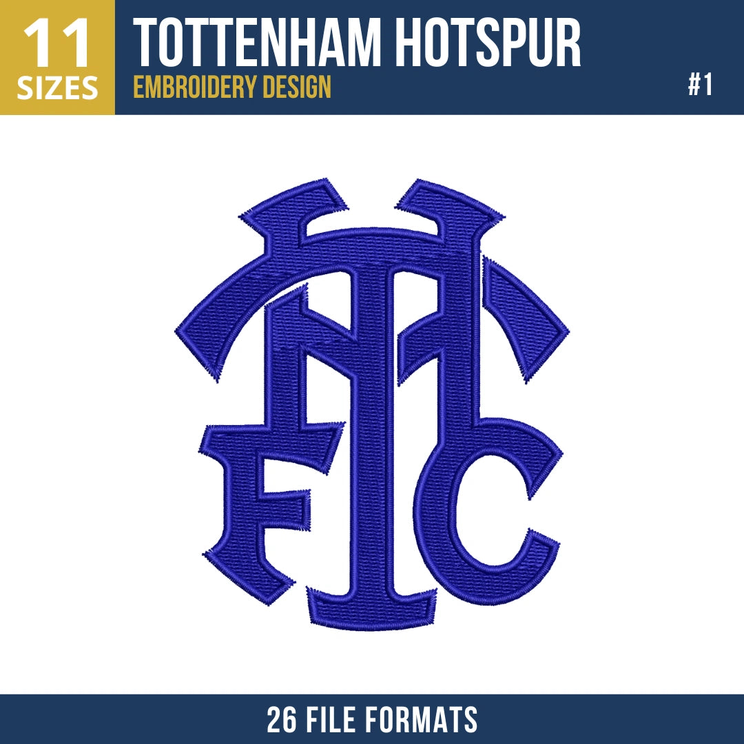 Tottenham Hotspur Embroidery Design Bundle