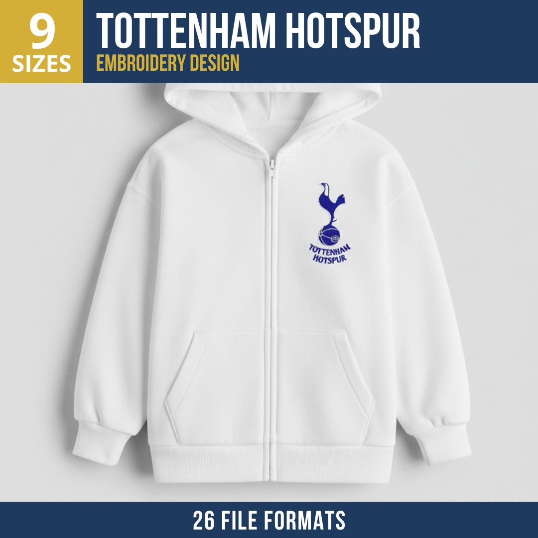Tottenham Hotspur Crest Embroidery Design