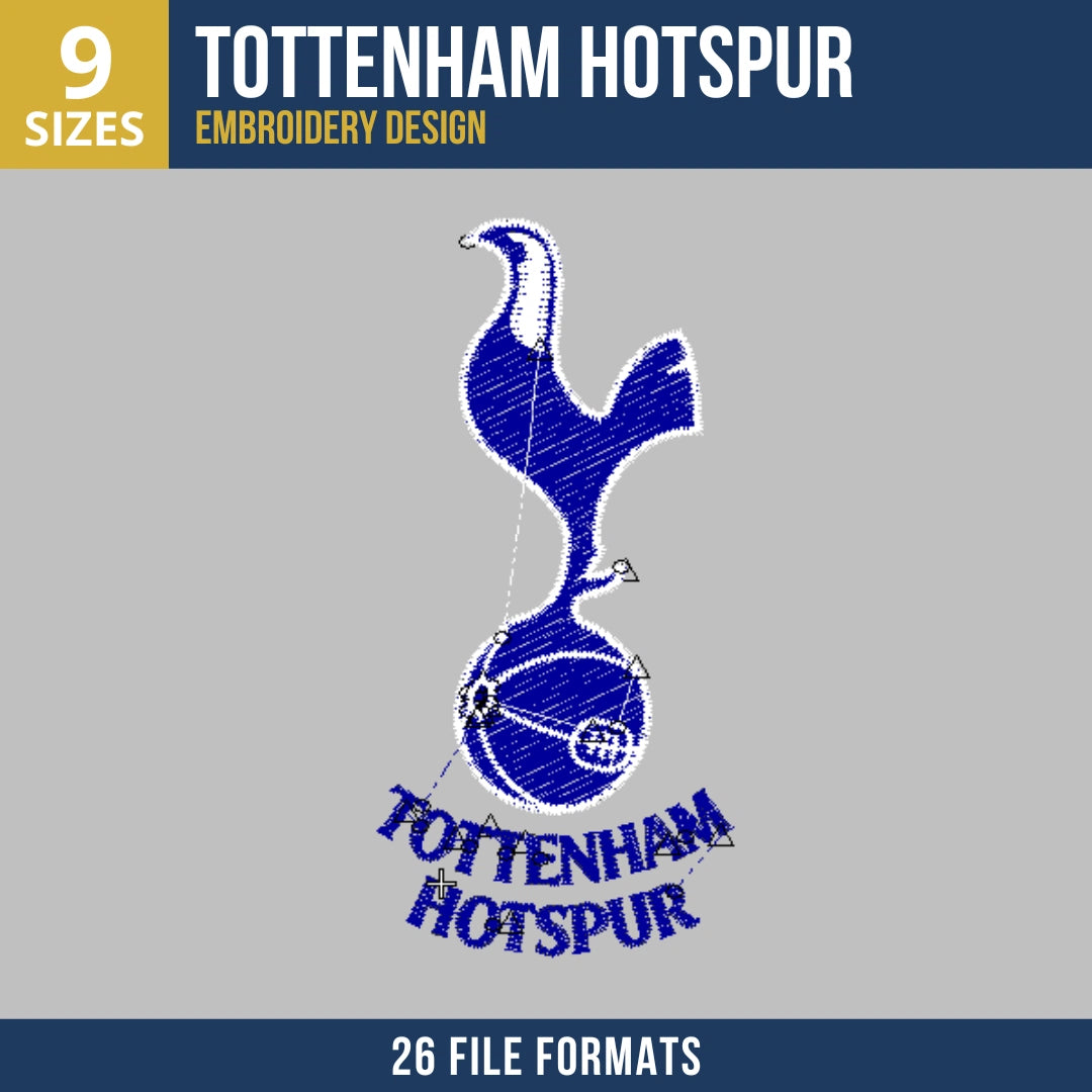 Tottenham Hotspur Crest Embroidery Design