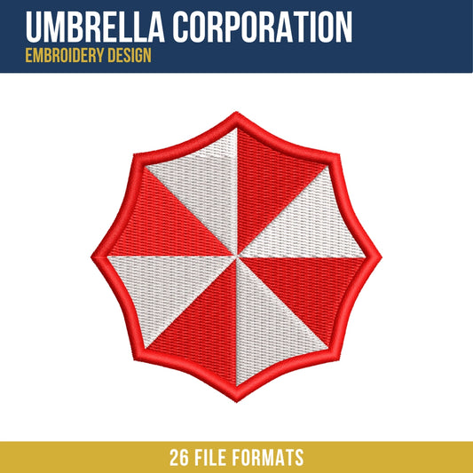 Umbrella Corporation Embroidery Design