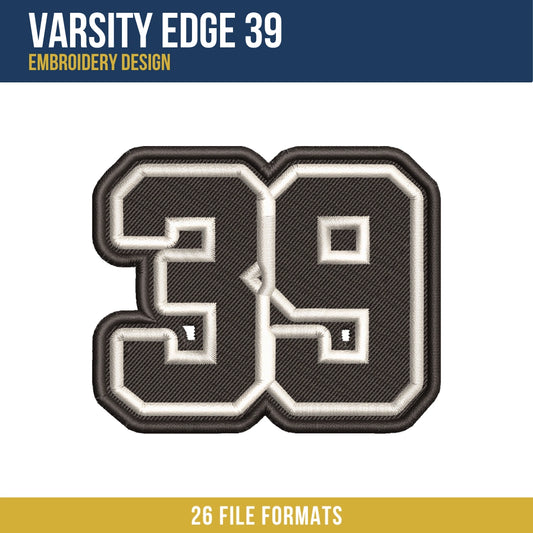 Varsity Edge 39 Embroidery Design