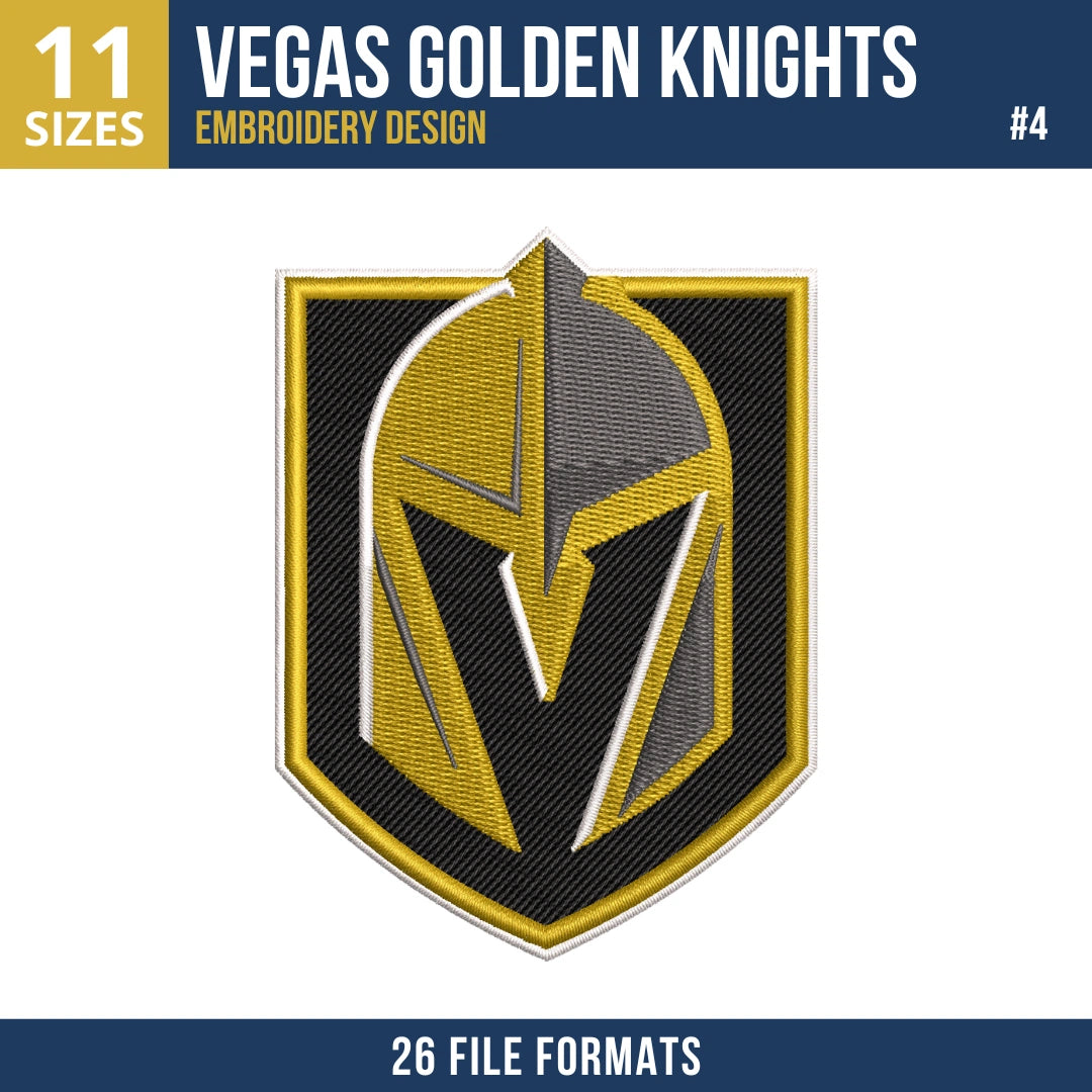 Vegas Golden Knights Embroidery Design Bundle