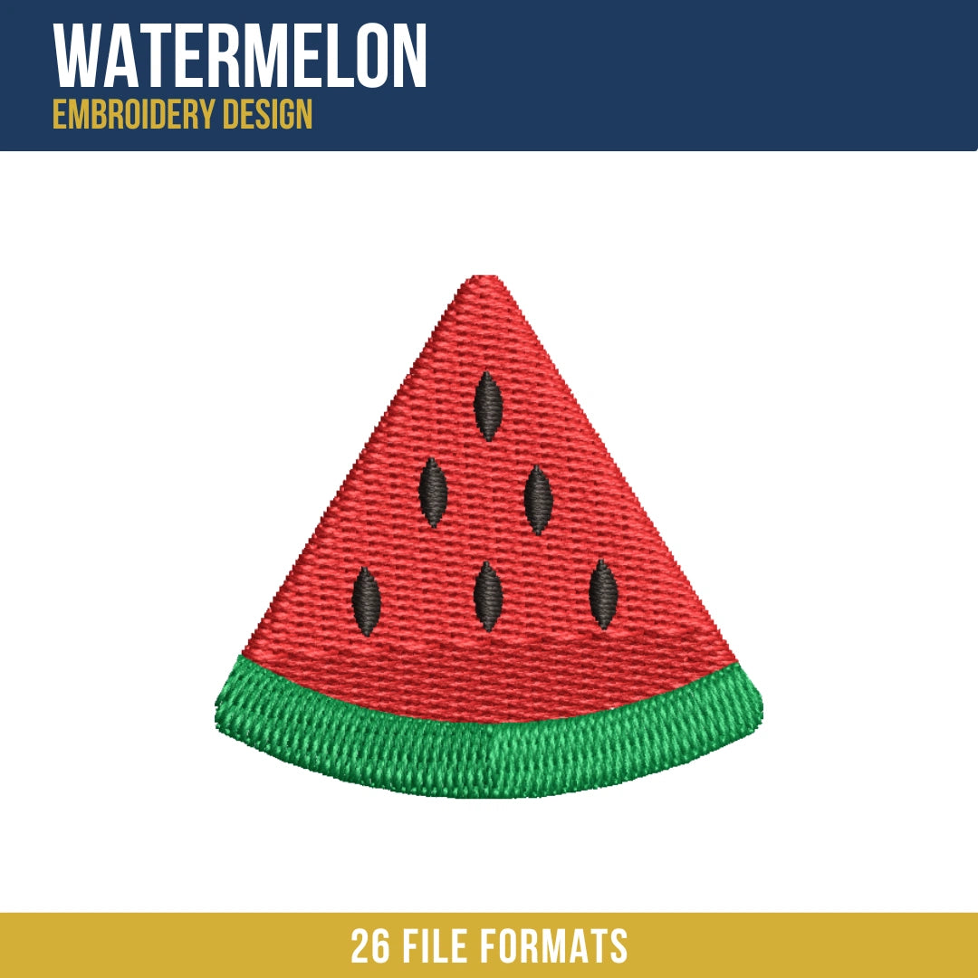 Watermelon Embroidery Design